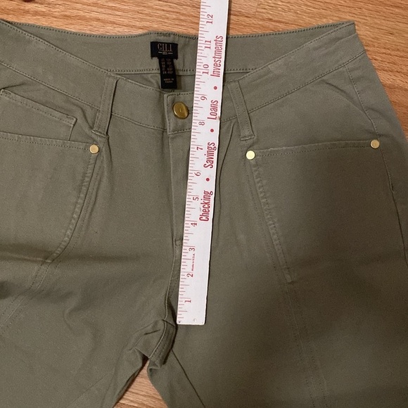 G.I.L.I Wide Leg Pant Womens 12P Split Front Hem Stretch Western coastal cowgirl - Picture 11 of 12